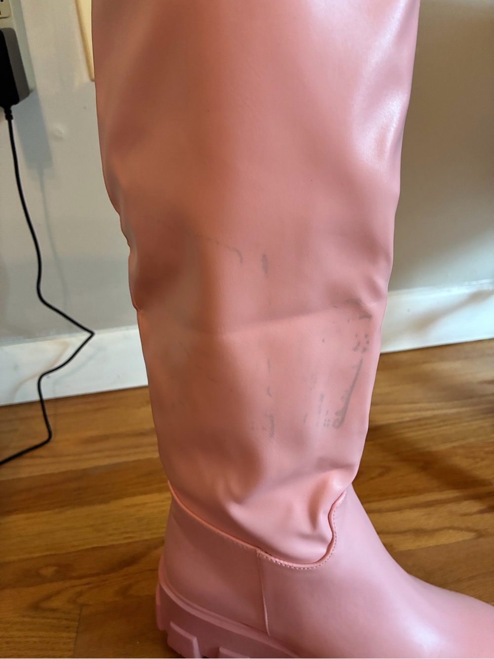 Baby Pink Chunky Boot - Picture 8 of 9
